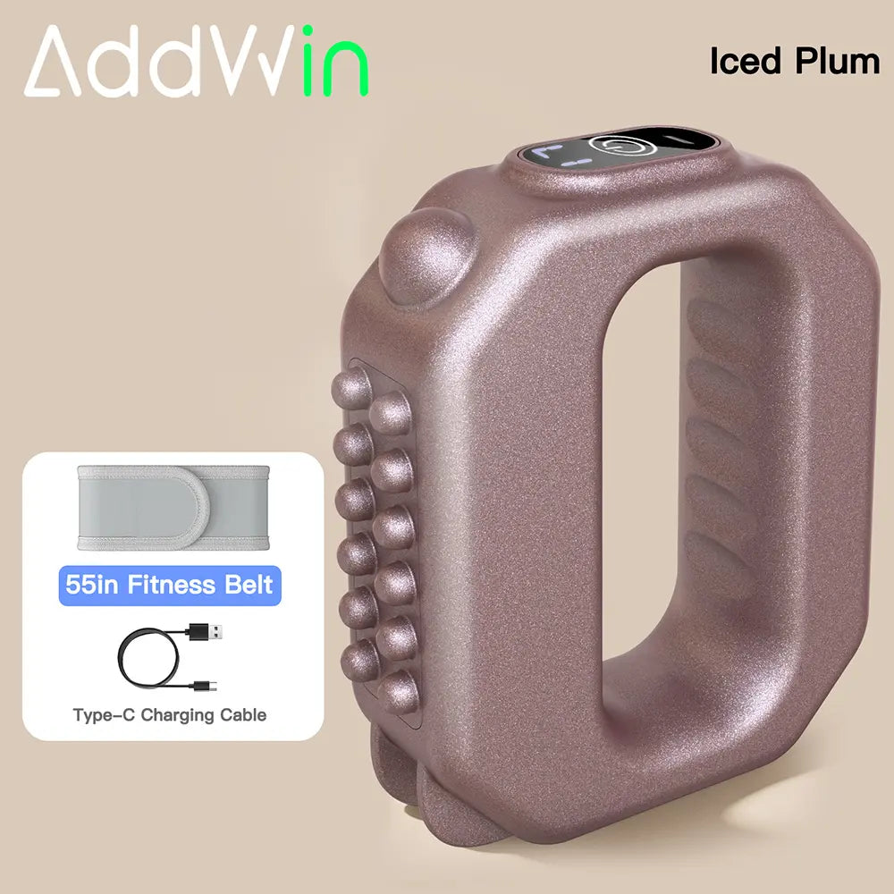 ADDWIN 2026 Adjustable R10 Mini Muscle Recovery Fascia Device with Cordless Rechargeable Design for Waist and Back Muscle Relief, Portable Massager with Adjustable Strap for Waists up to 55 Inches, Ideal Gift for Parents