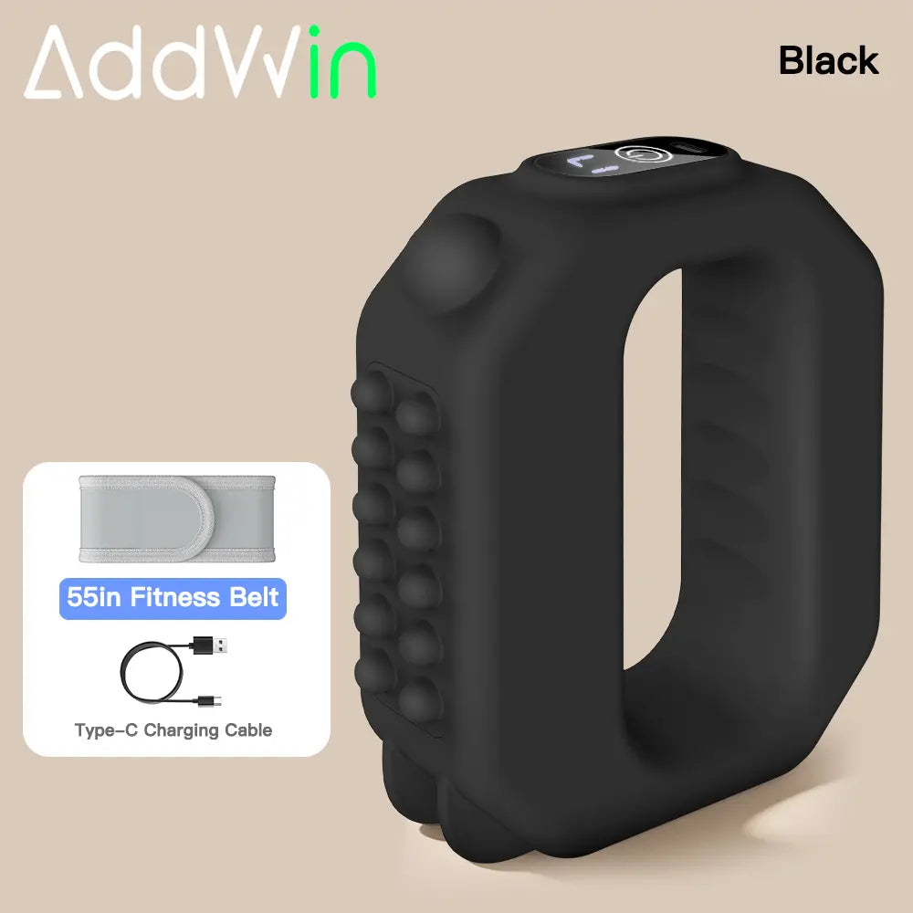 ADDWIN 2026 Adjustable R10 Mini Muscle Recovery Fascia Device with Cordless Rechargeable Design for Waist and Back Muscle Relief, Portable Massager with Adjustable Strap for Waists up to 55 Inches, Ideal Gift for Parents